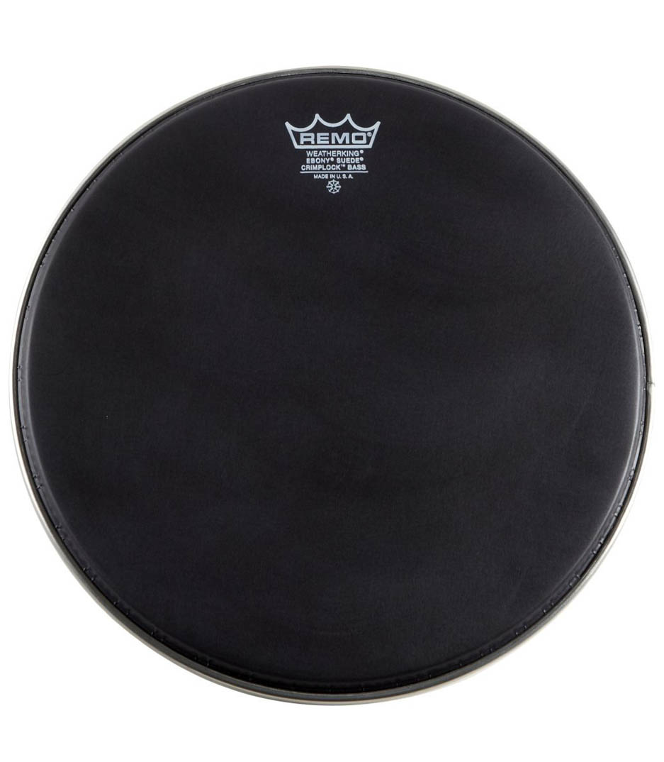 buy remo bass emperor black suede 20 diameter mp