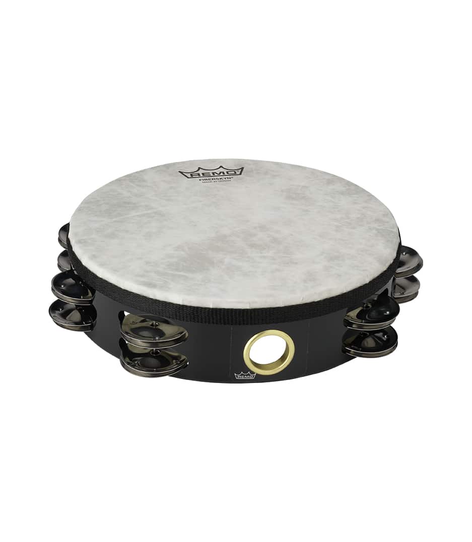 Remo - Tambourine 10 Diameter 8 Pairs Jingles X 2 Row Bla