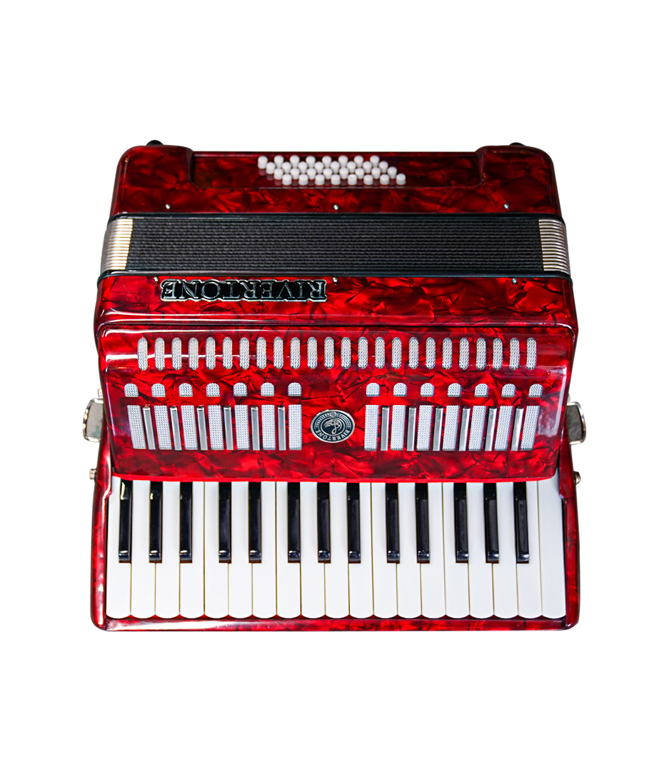 buy rivertone 32b rd 32 bass accordion medium red color
