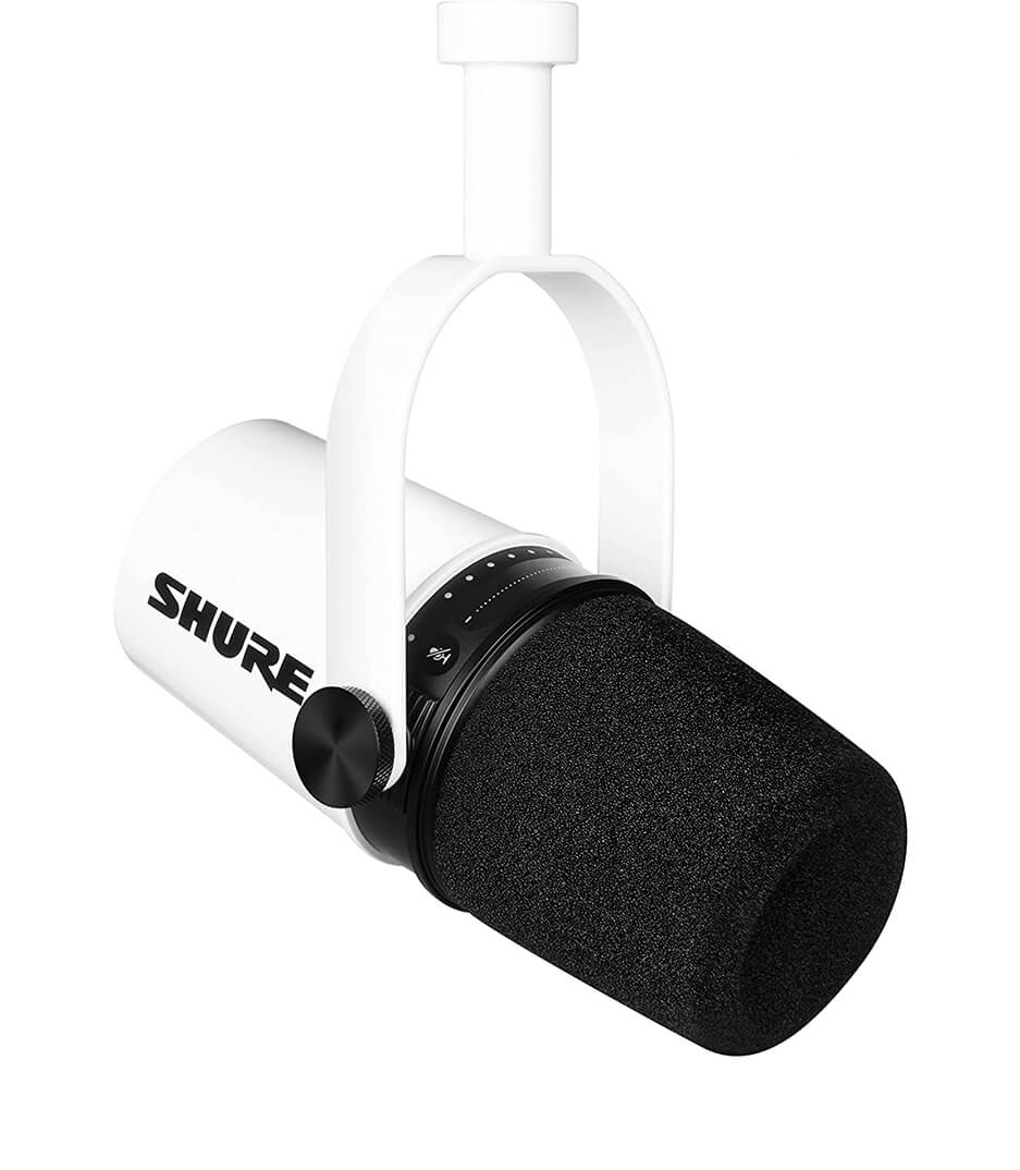 buy shure mv7 w mv7 k xlr usb podcast microphone white color