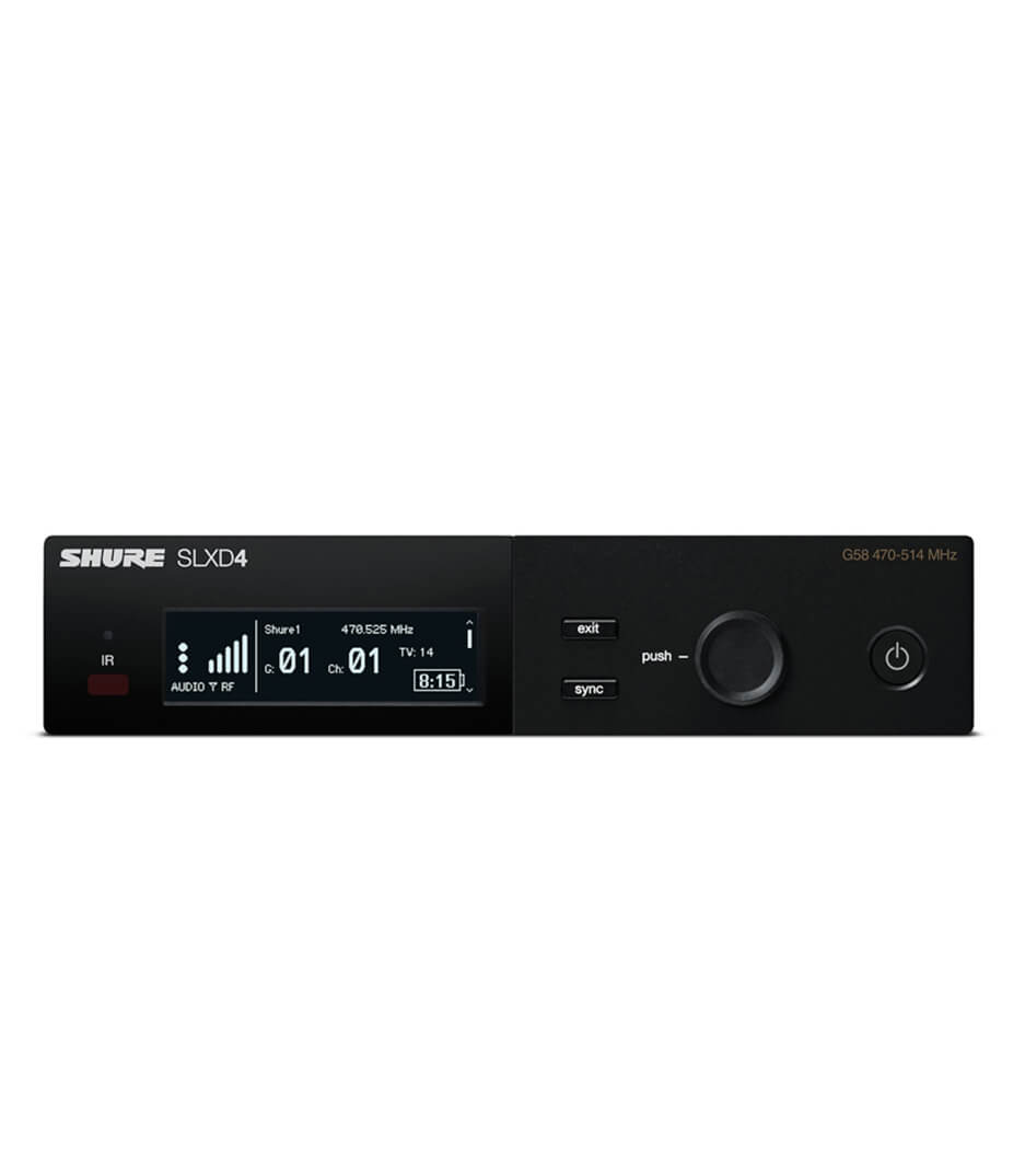 buy shure slxd4uk g59 single receiver 470 514mhz