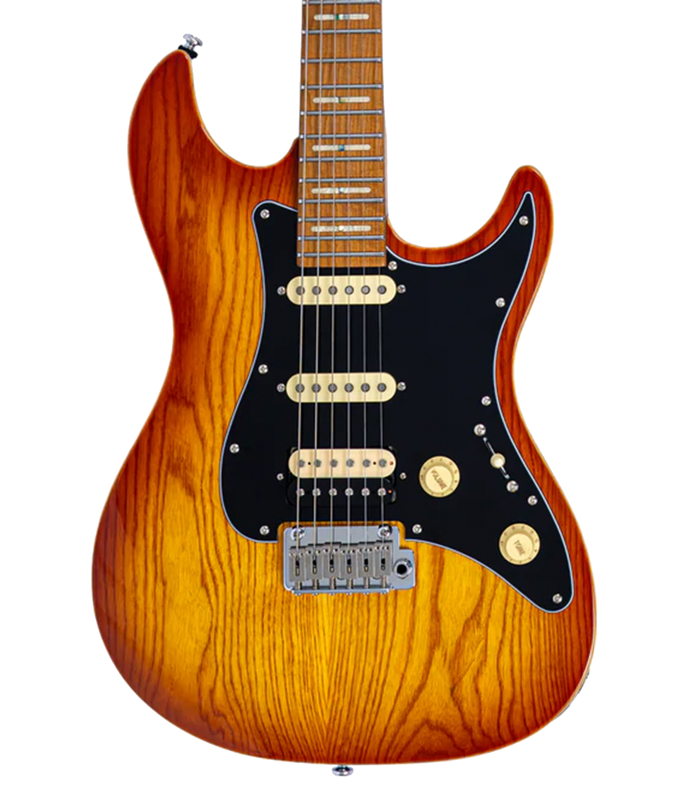 S7 Ash Top AB Larry Carlton S7 Ash Top Amber Burs - S7 Ash Top-AB - Melody House Dubai, UAE
