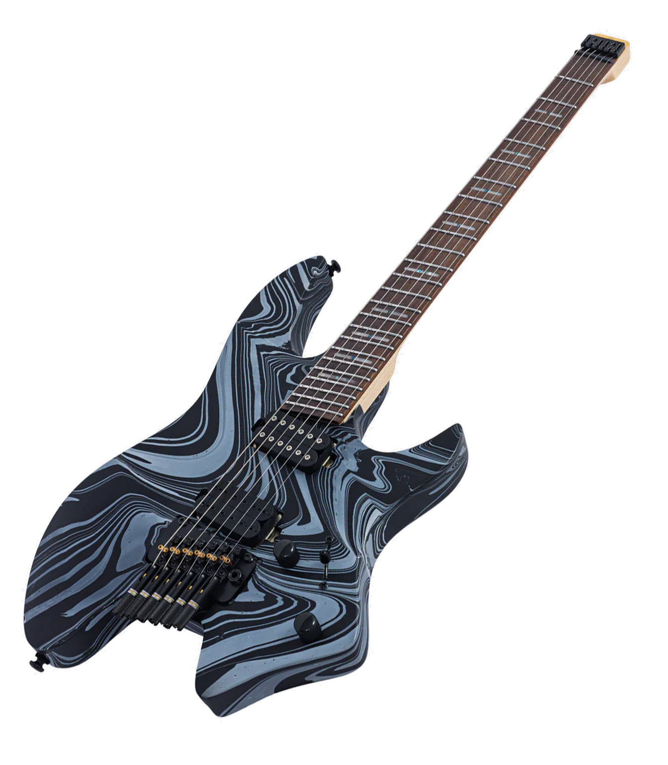 X6 Headless 6 BKSwirl Larry Carlton X6 6 String He - X6 Headless 6-BKSwirl - Melody House Dubai, UAE