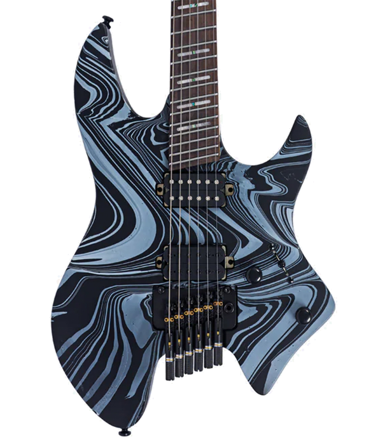 X6 Headless 6 BKSwirl Larry Carlton X6 6 String He - X6 Headless 6-BKSwirl - Melody House Dubai, UAE