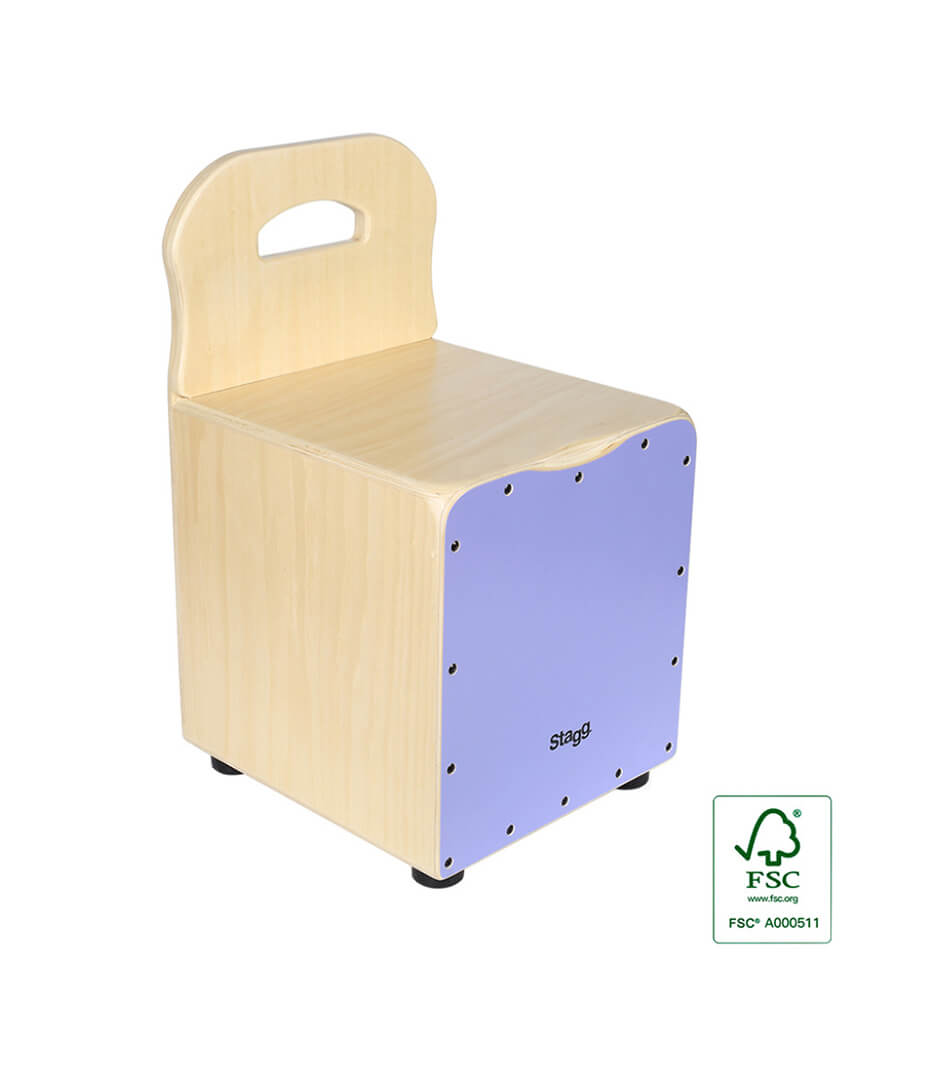 buy stagg caj kid pp kid cajon purple  back rest