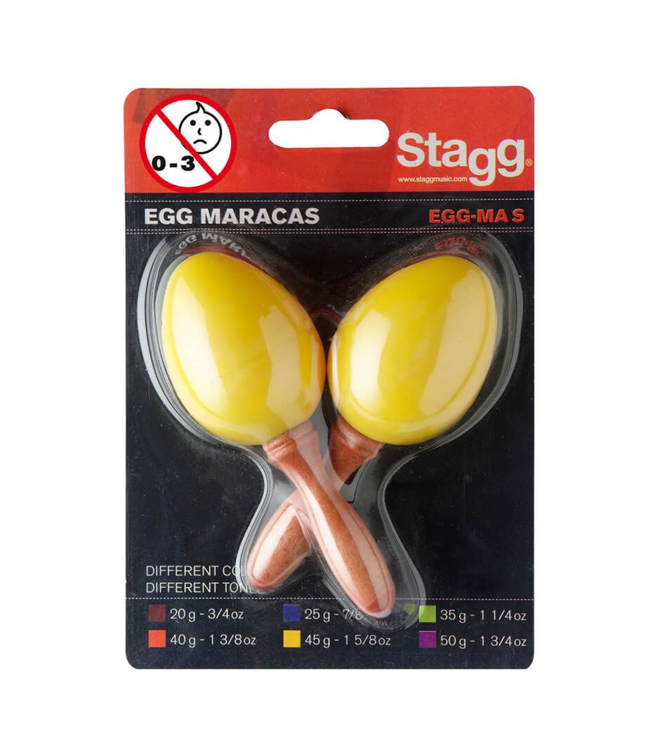 buy stagg egg ma s yw 2pc egg maracas s 1 5 8oz yw