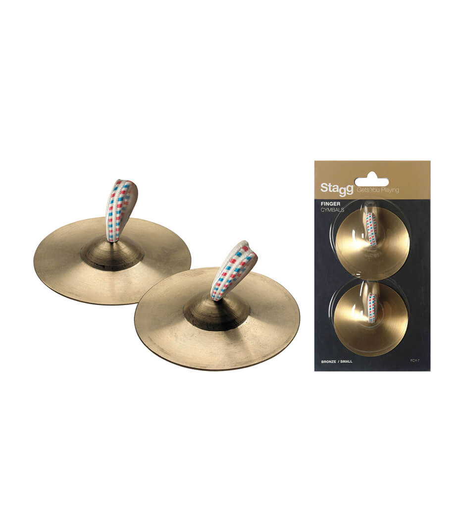 buy stagg fcy 7 finger cymb bronze 1 pair 7cm