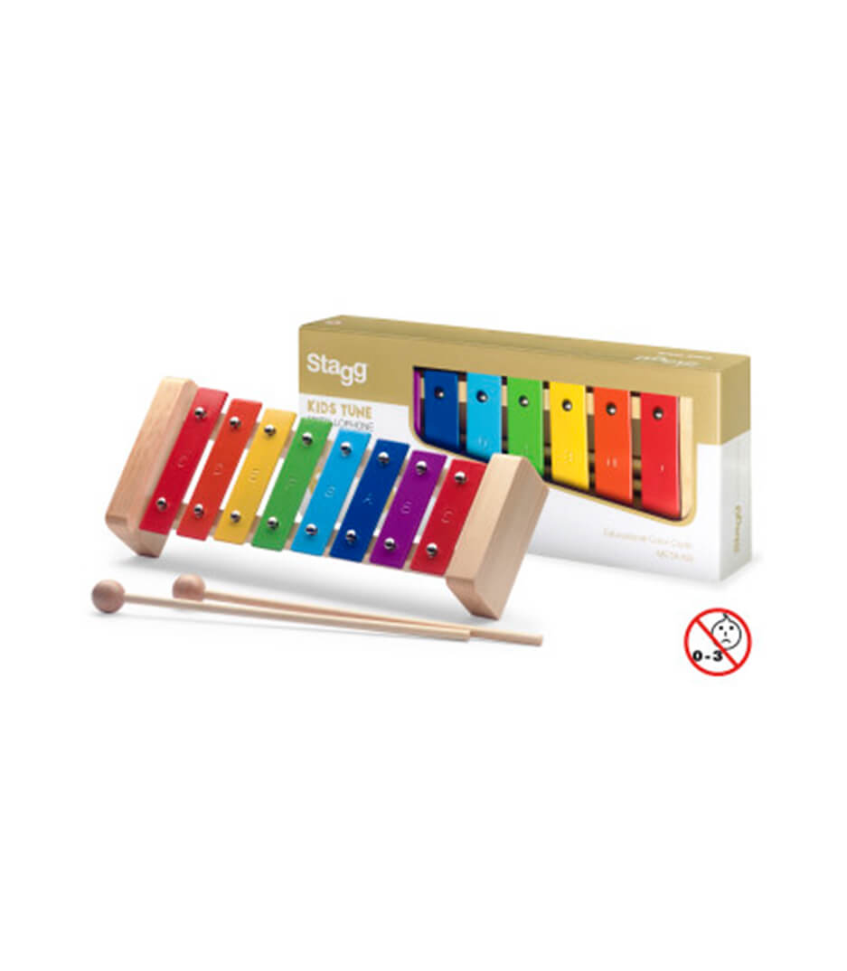 buy stagg meta k8 rb metallophone 8 rainbow keys