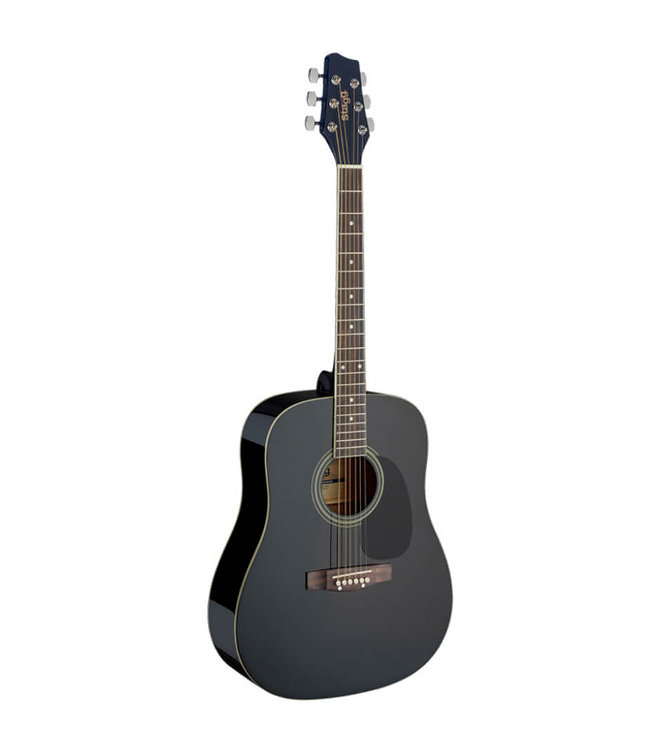 Stagg - SA20D BLK DREADNOUGHT AC G BLK