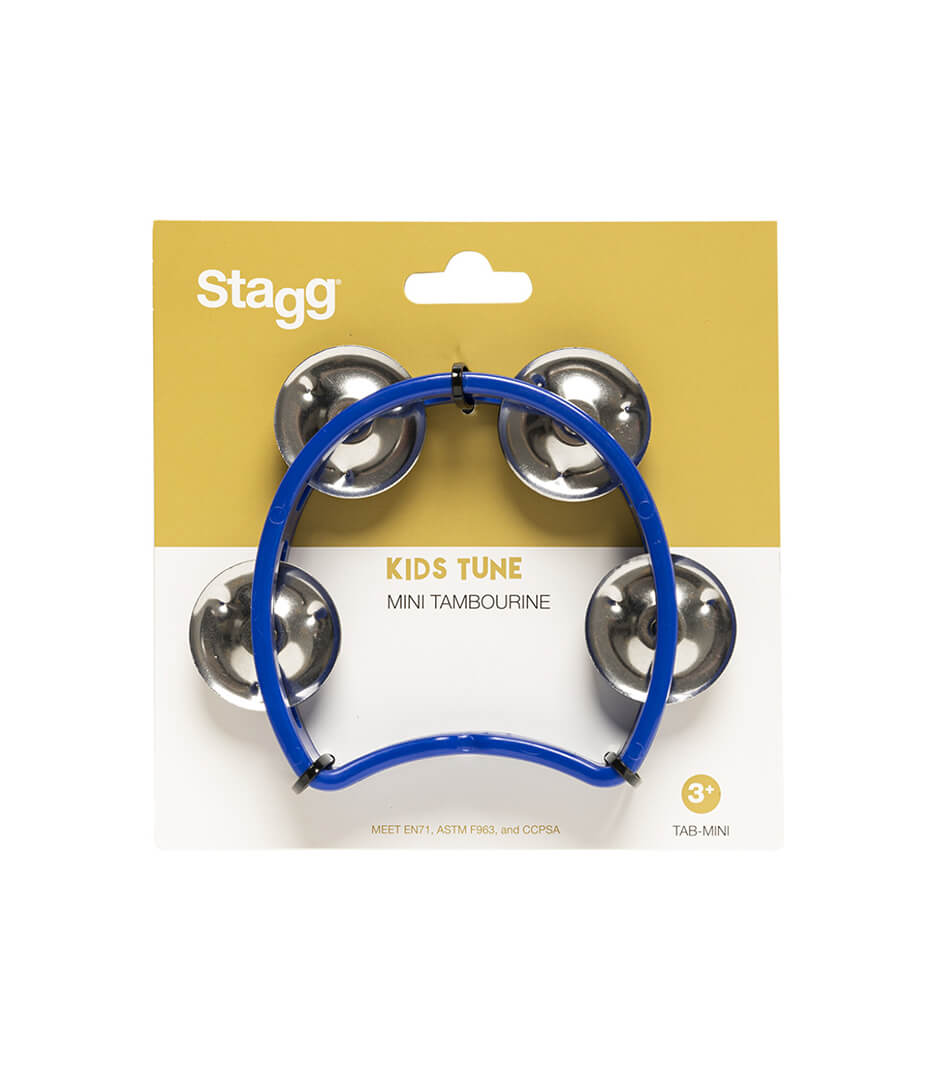 TAB MINI BL CUTAWAY TAMBOURINE 4JING BLUE - TAB-MINI/BL - Melody House Dubai, UAE