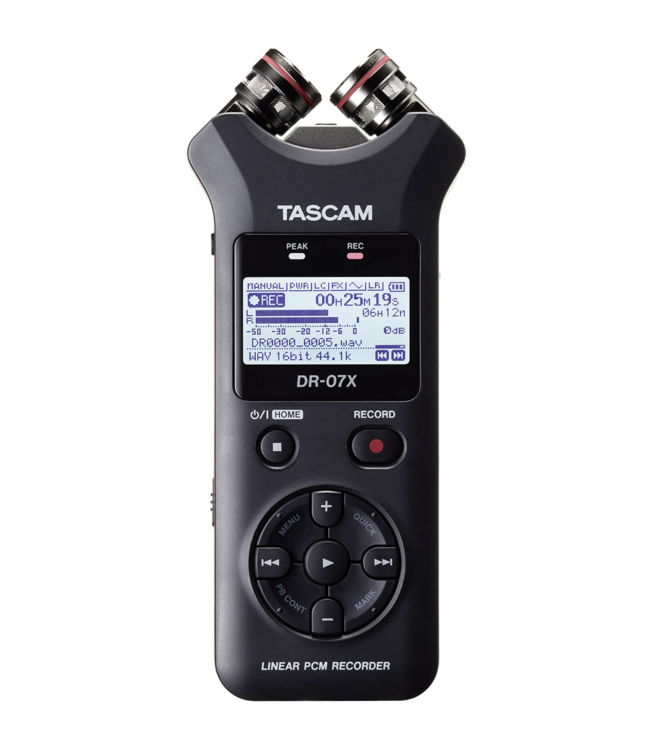 buy tascam dr 07x handheld linear pcm recorder with audio int