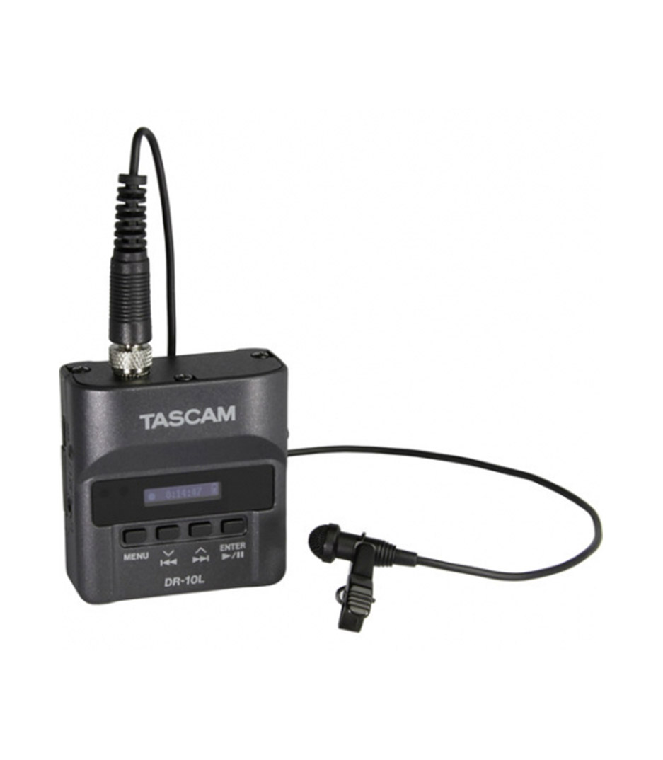 Tascam - DR 10L Micro Linear PCM Recorder with a Lavalier m