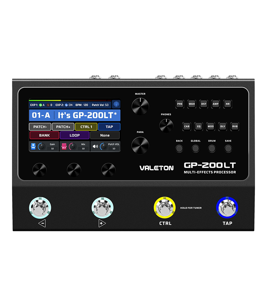 Valeton - GP 200LT Multi Effects Processor with 9V power su