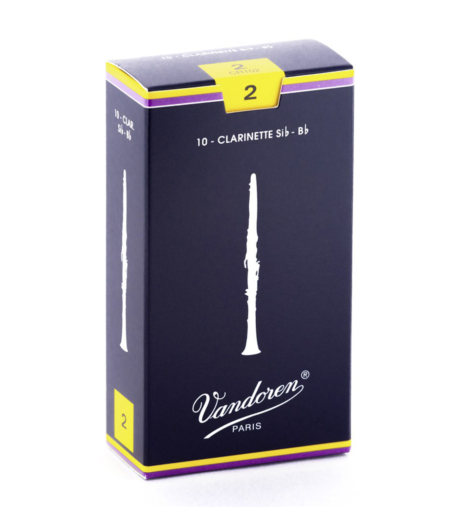 Vandoren - CR102 Box of 10 trad Bb clar reeds n 2