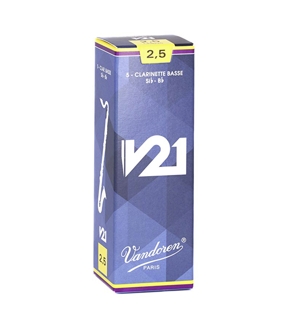 Vandoren - CR8225 box of 5 bass clar V21 reeds 2 5