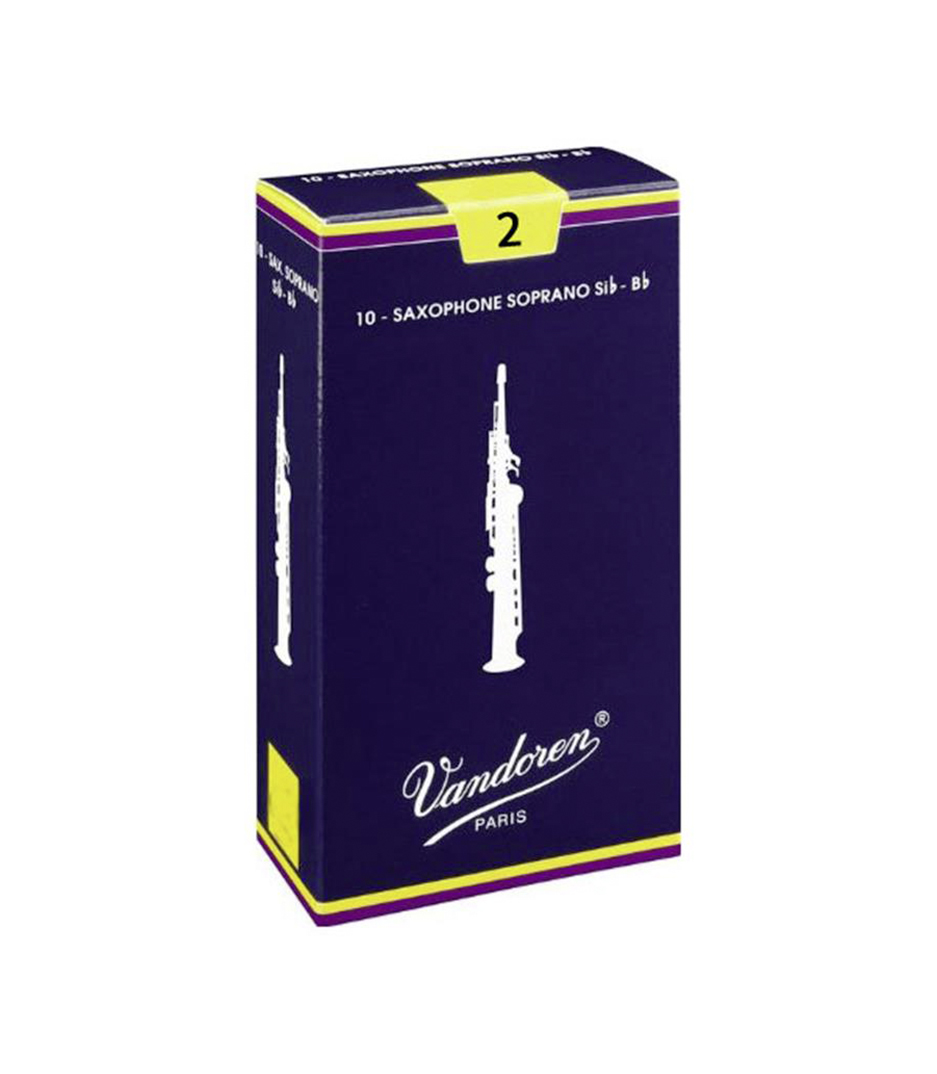 Vandoren - SR202 Box of 10 trad soprano sax reeds n 2