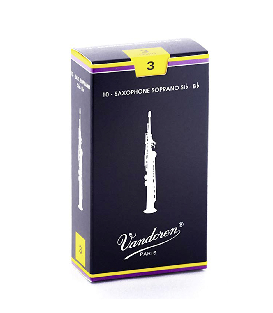 Vandoren - SR203 Box of 10 trad soprano sax reeds n 3