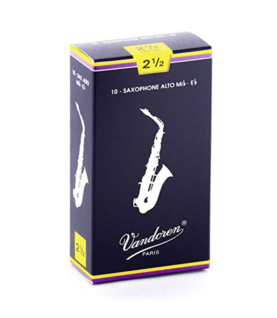 buy vandoren sr2125 box of 10 trad alto sax reeds n 2 5