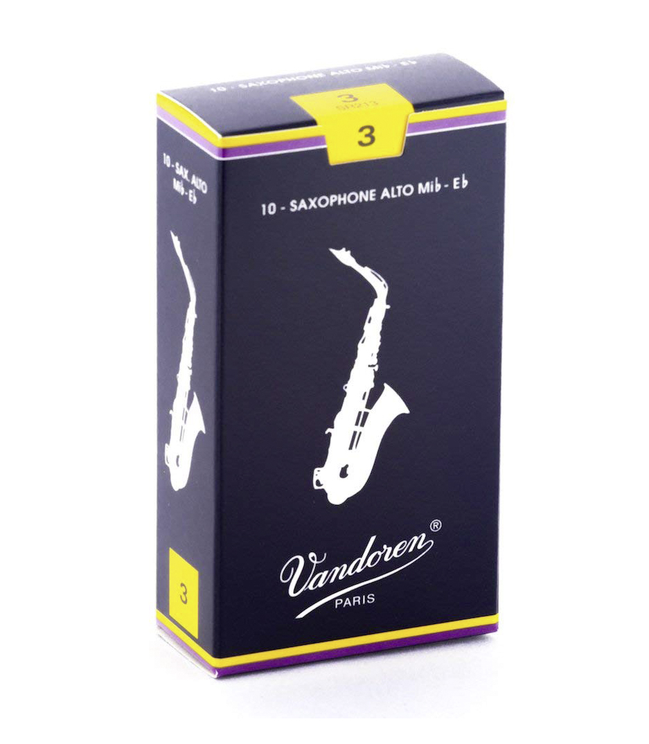 Vandoren - SR213 Box of 10 trad alto sax reeds n 3