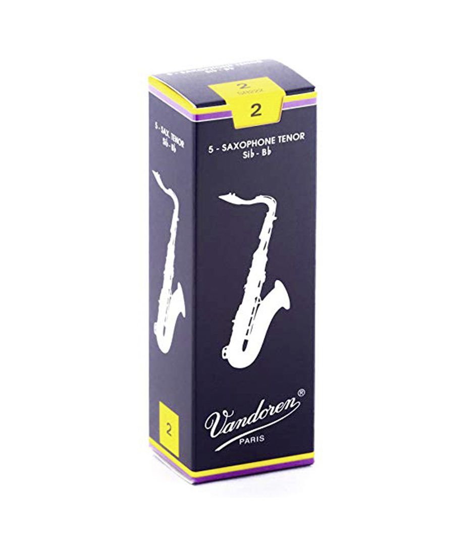 Vandoren - SR222 Box of 5 trad tenor sax reeds n 2