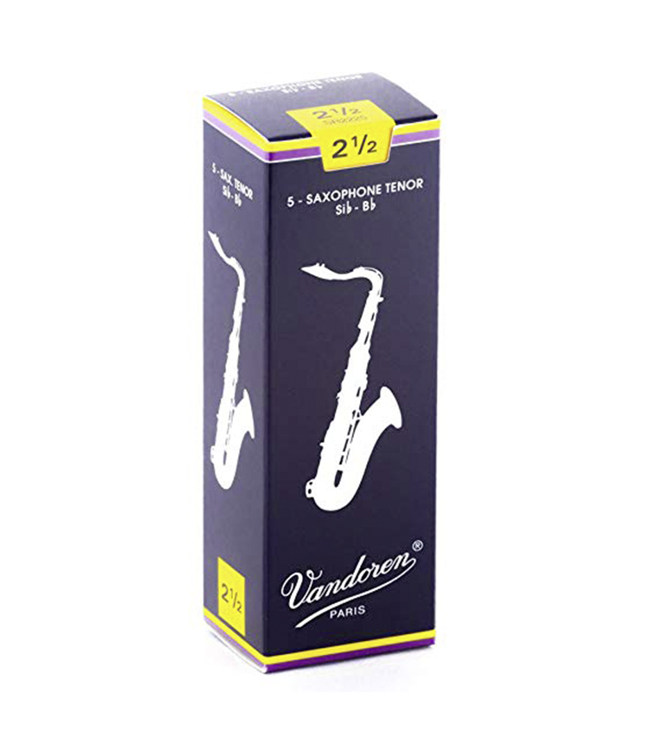 buy vandoren sr2225 box of 5 trad tenor sax reeds n 2 5