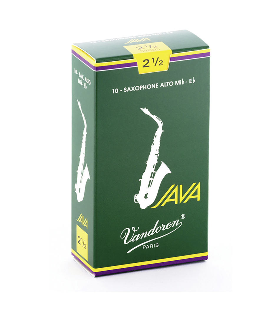 buy vandoren sr2625 box of 10 java alto sax reeds n 2 5