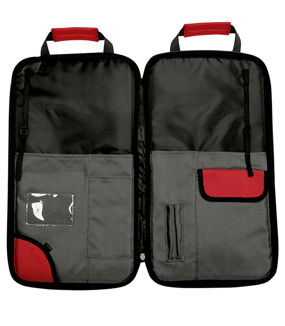 SBAG4 Stick Bag Grey w Red Trim - SBAG4 - Melody House Dubai, UAE