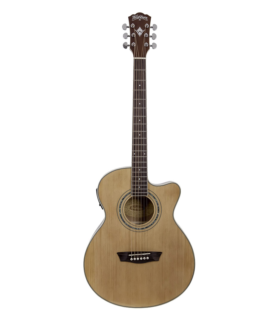 Washburn - EAT12 Acoustic Electric Thinline Mini Jumbo Guitar