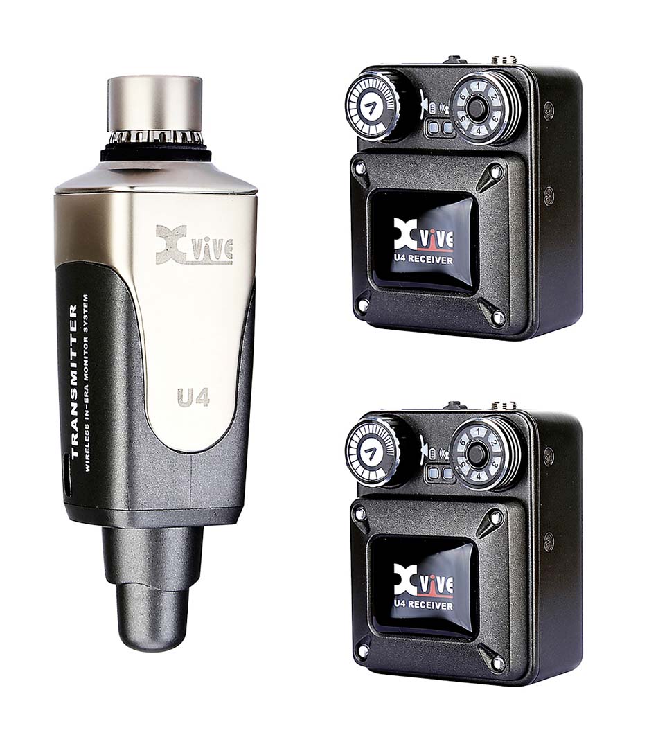 Xvive - U4R2 In Ear Monitor Wireless 1x Transmitter 2 x R
